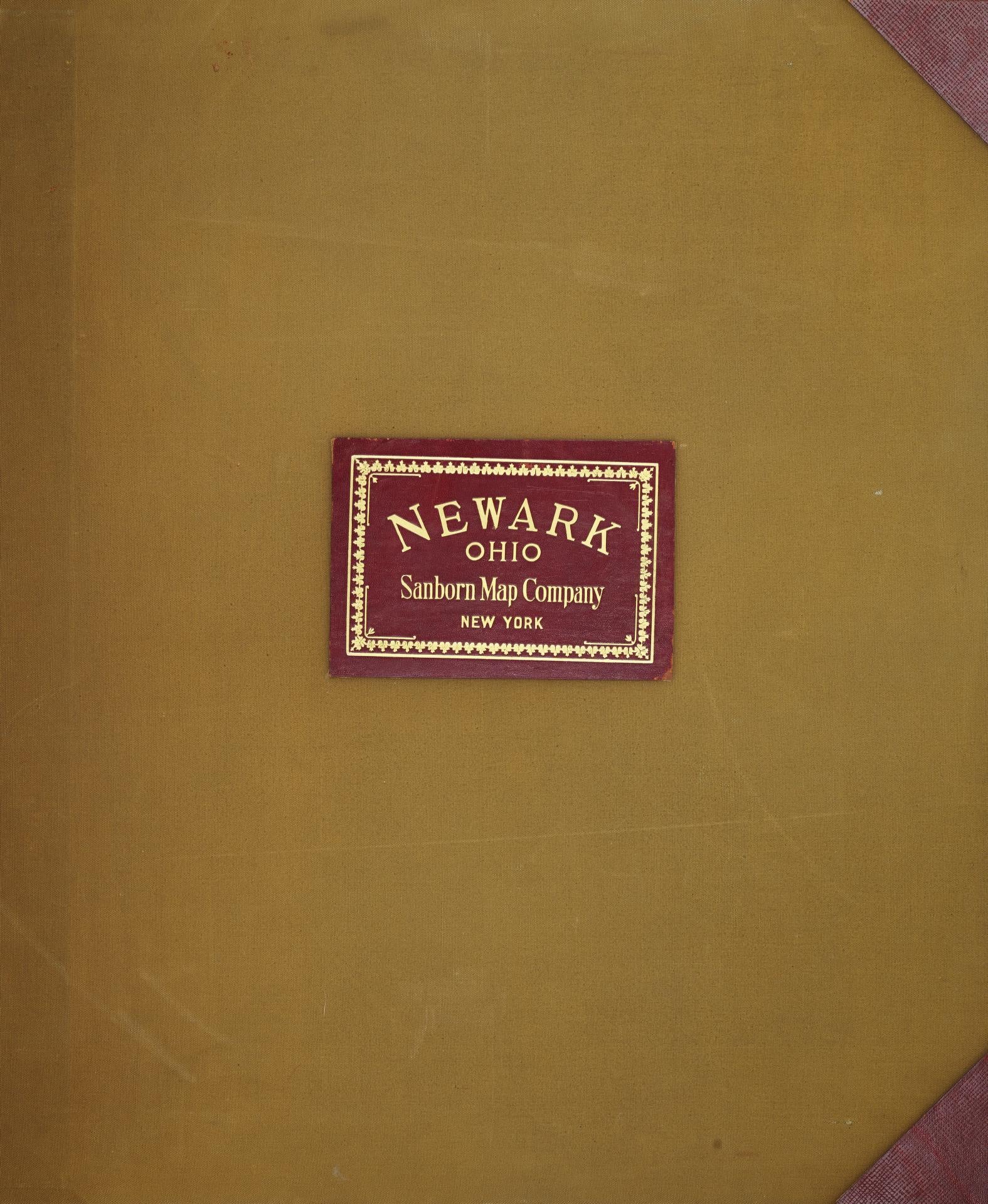 Sanborn Fire Insurance Map from Newark, Licking County, Ohio (1961), Sheet #0001 - Historic Sanborn Fire Insurance Map Print, vintage old map wall art, antique decor, genealogy gift, Ohio Ohio map
