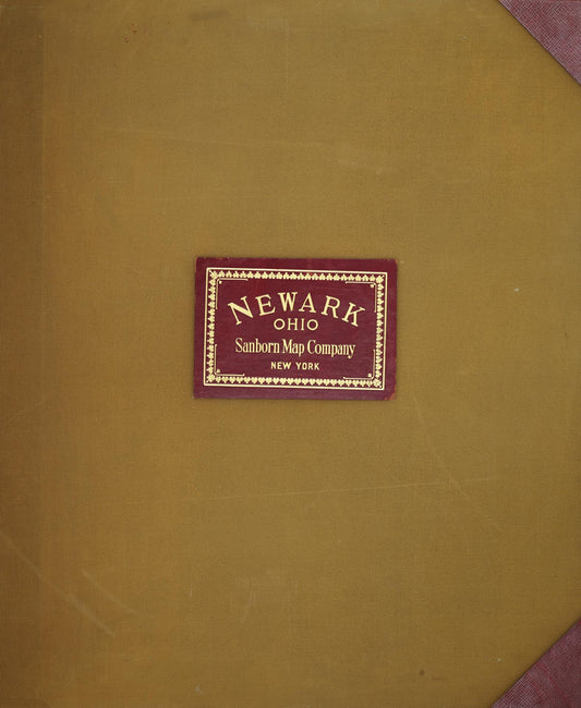 Sanborn Fire Insurance Map from Newark, Licking County, Ohio (1961), Sheet #0001 - Historic Sanborn Fire Insurance Map Print, vintage old map wall art, antique decor, genealogy gift, Ohio Ohio map