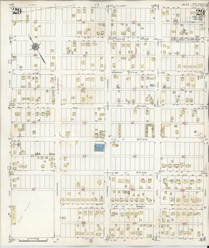 Sanborn Fire Insurance Map from Port Angeles, Clallam County, Washington (1949), Sheet #0029 - Complete Map Set gallery image, historic Sanborn map, vintage wall art, Washington Washington