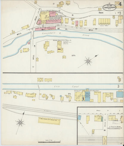 Sanborn Fire Insurance Map from Canajoharie, Montgomery County, New York (1897), Sheet #0004 - Complete Map Set gallery image, historic Sanborn map, vintage wall art, New York New York