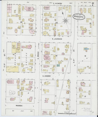 Sanborn Fire Insurance Map from Mankato, Blue Earth County, Minnesota (1889), Sheet #0007 - Complete Map Set gallery image, historic Sanborn map, vintage wall art, Minnesota Minnesota