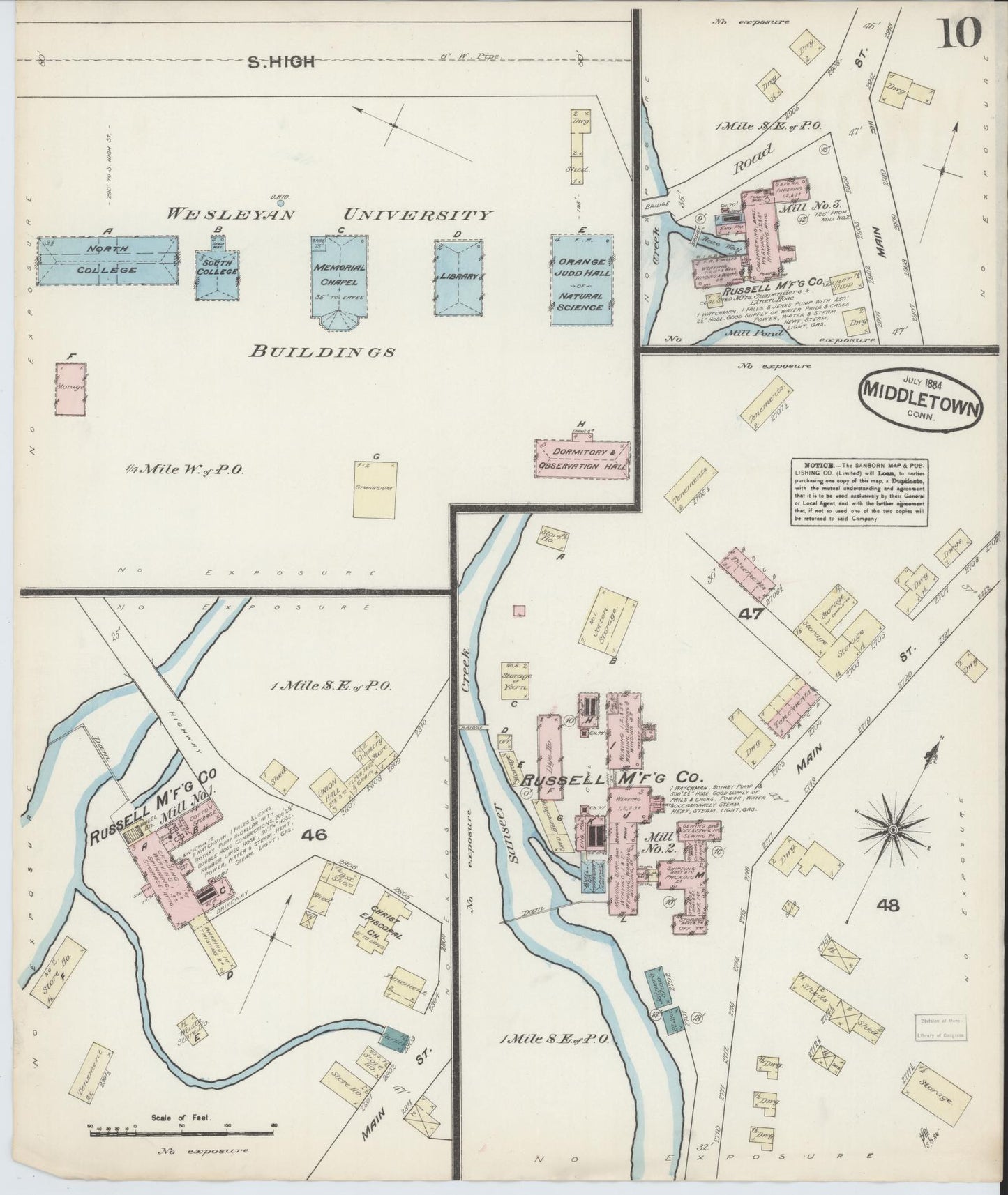 Sanborn Fire Insurance Map from Middletown, Middlesex County, Connecticut (1884), Sheet #0009 - Complete Map Set gallery image, historic Sanborn map, vintage wall art, Connecticut Connecticut