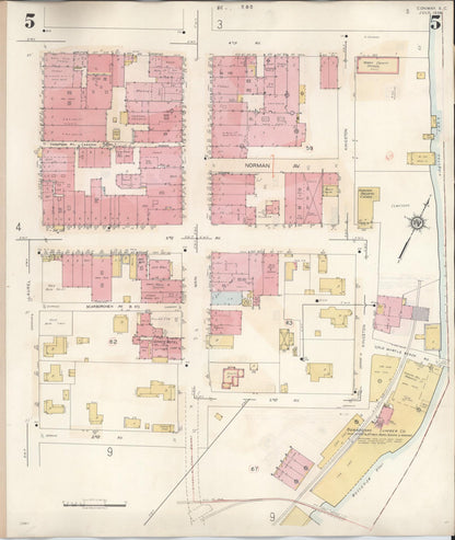 Sanborn Fire Insurance Map from Conway, Horry County, South Carolina (1949), Sheet #0005 - Complete Map Set gallery image, historic Sanborn map, vintage wall art, South Carolina South Carolina