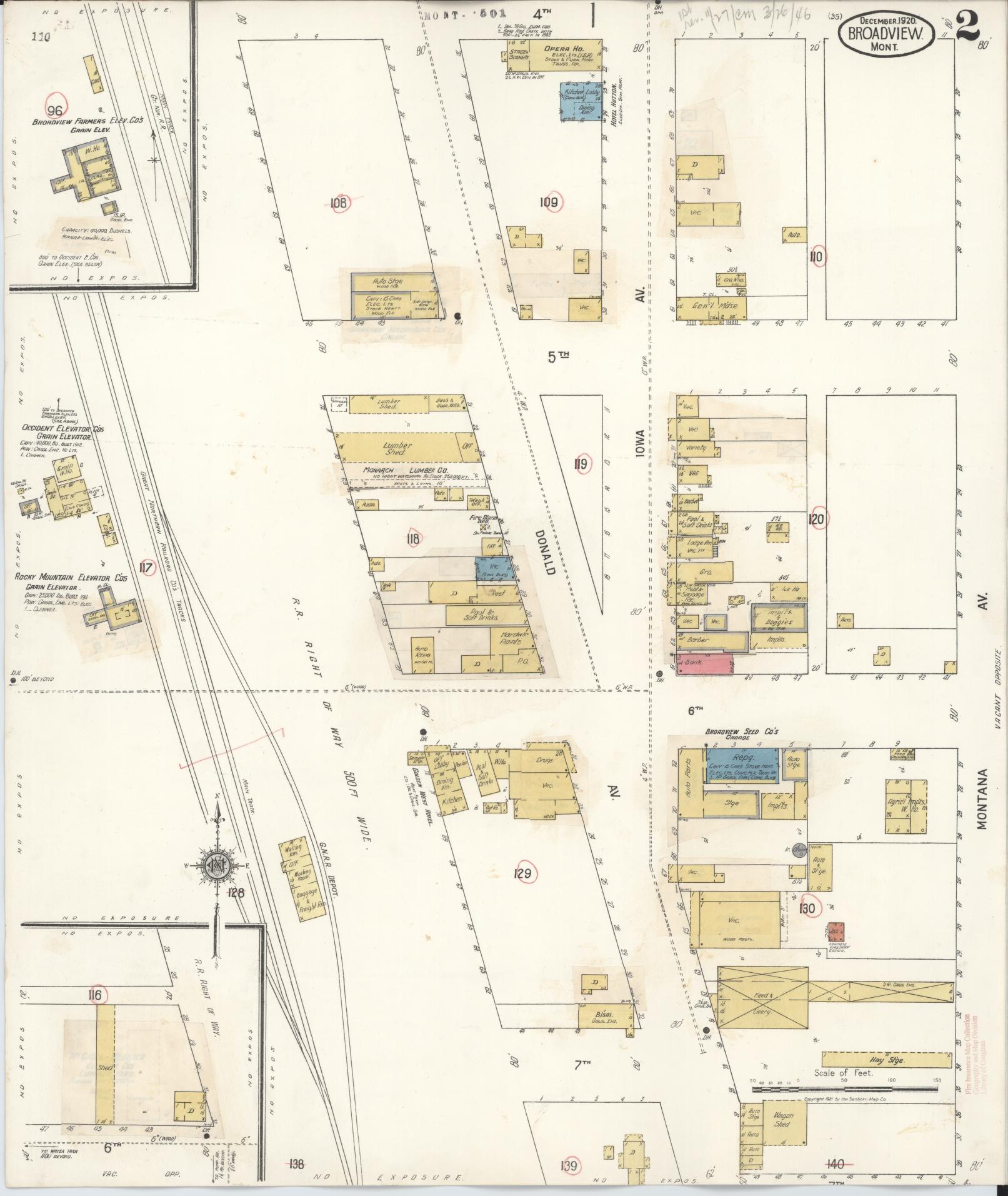 Broadview County Sanborn Fire Insurance Map from Broadview, Yellowstone County, Montana ...