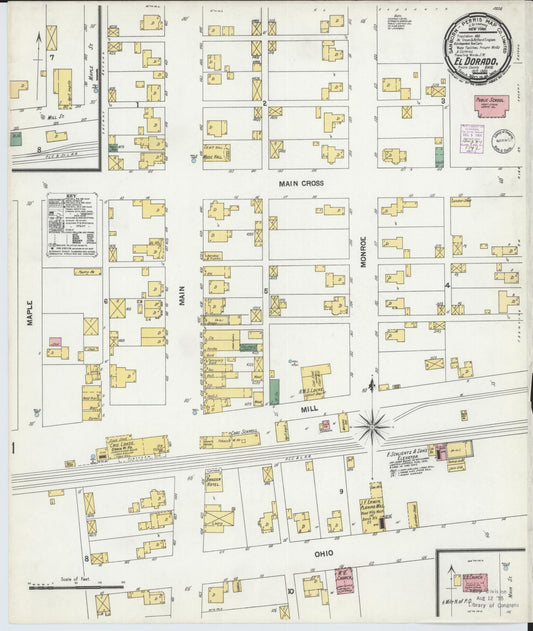 Sanborn Fire Insurance Map from El Dorado, Preble County, Ohio (1901), Sheet #0001 - Historic Sanborn Fire Insurance Map Print, vintage old map wall art, antique decor, genealogy gift, Ohio Ohio map