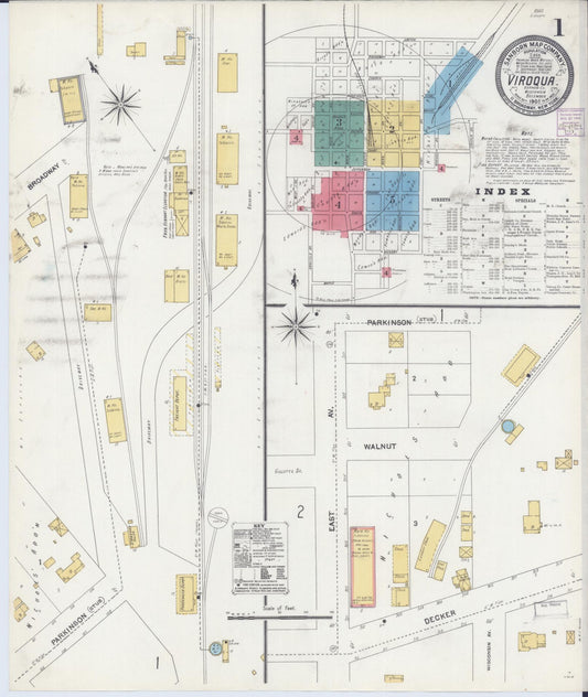 Viroqua, Vernon County, Wisconsin (1905) – Sanborn Fire Insurance Map – Map View