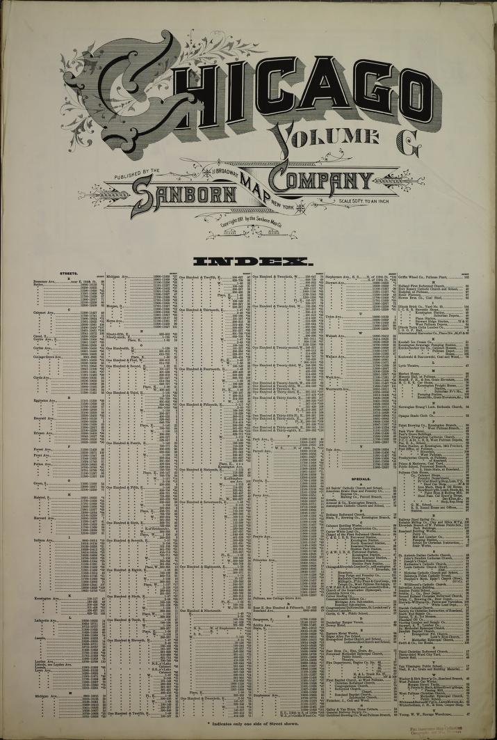 Sanborn Fire Insurance Map from Chicago, Cook County, Illinois. (1911) – Map View