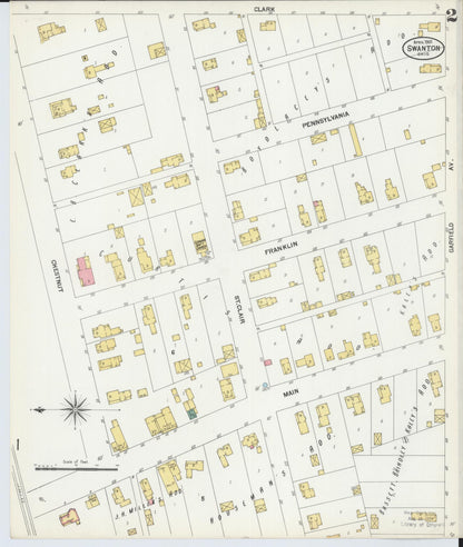 Sanborn Fire Insurance Map from Swanton, Fulton County, Ohio (1901), Sheet #0002 - Complete Map Set gallery image, historic Sanborn map, vintage wall art, Ohio Ohio