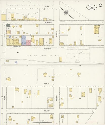 Sanborn Fire Insurance Map from Plains, Sanders County, Montana (1910), Sheet #0002 - Complete Map Set gallery image, historic Sanborn map, vintage wall art, Montana Montana