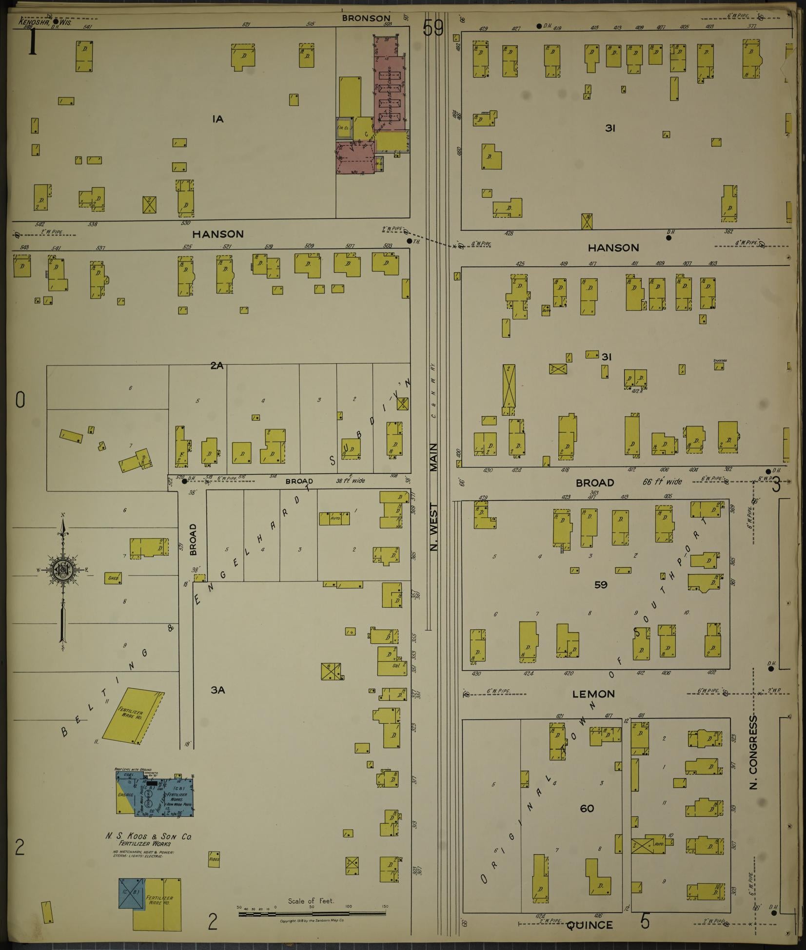 Sanborn Fire Insurance Map from Kenosha, Kenosha County, Wisconsin. (1918), Sheet 5