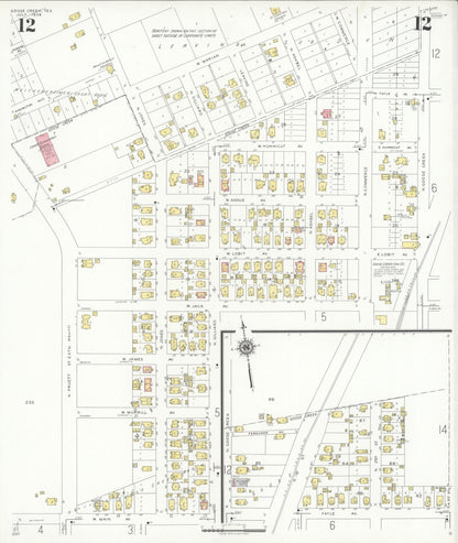 Sanborn Fire Insurance Map from Goose Creek, Harris County, Texas (1939), Sheet #0012 - Complete Map Set gallery image, historic Sanborn map, vintage wall art, Texas Texas