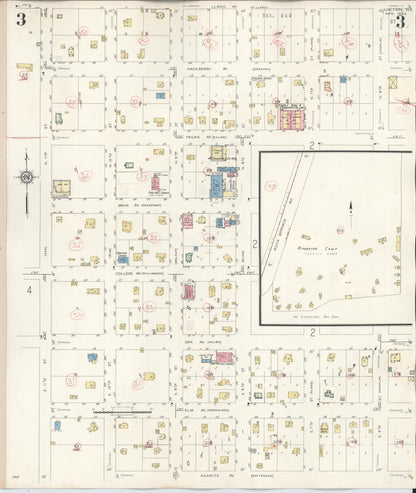 Sanborn Fire Insurance Map from Junction, Kimble County, Texas (1942), Sheet #0003 - Complete Map Set gallery image, historic Sanborn map, vintage wall art, Texas Texas