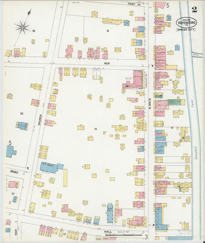 Sanborn Fire Insurance Map from Royersford, Montgomery County, Pennsylvania (1902), Sheet #0002 - Historic Sanborn Fire Insurance Map Print, vintage old map wall art, antique decor, genealogy gift, Pennsylvania Pennsylvania map