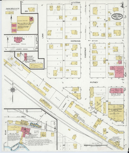 Sanborn Fire Insurance Map from Neligh, Antelope County, Nebraska (1920), Sheet #0004 - Complete Map Set gallery image, historic Sanborn map, vintage wall art, Nebraska Nebraska