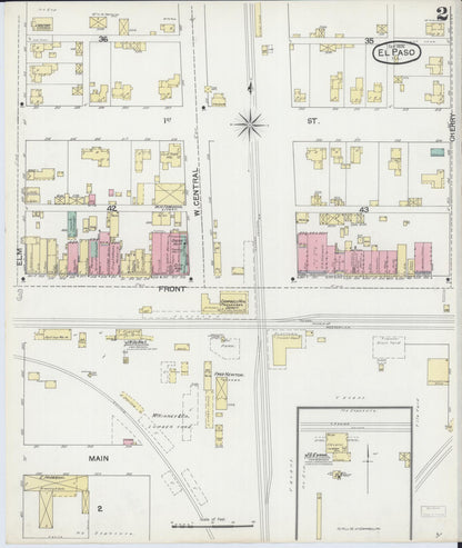 Sanborn Fire Insurance Map from El Paso, Woodford County, Illinois (1892), Sheet #0002 - Complete Map Set gallery image, historic Sanborn map, vintage wall art, Illinois Illinois