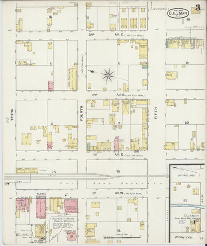 Sanborn Fire Insurance Map from Cullman, Cullman County, Alabama (1894), Sheet #0003 - Complete Map Set gallery image, historic Sanborn map, vintage wall art, Alabama Alabama