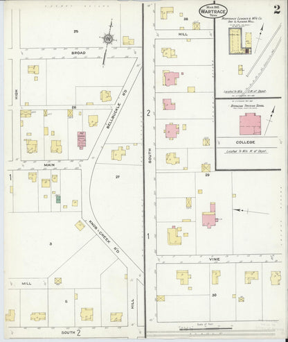 Sanborn Fire Insurance Map from Wartrace, Bedford County, Tennessee (1910), Sheet #0002 - Complete Map Set gallery image, historic Sanborn map, vintage wall art, Tennessee Tennessee