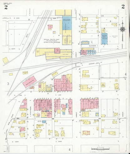 Sanborn Fire Insurance Map from Forest, Hardin County, Ohio (1950), Sheet #0002 - Historic Sanborn Fire Insurance Map Print, vintage old map wall art, antique decor, genealogy gift, Ohio Ohio map