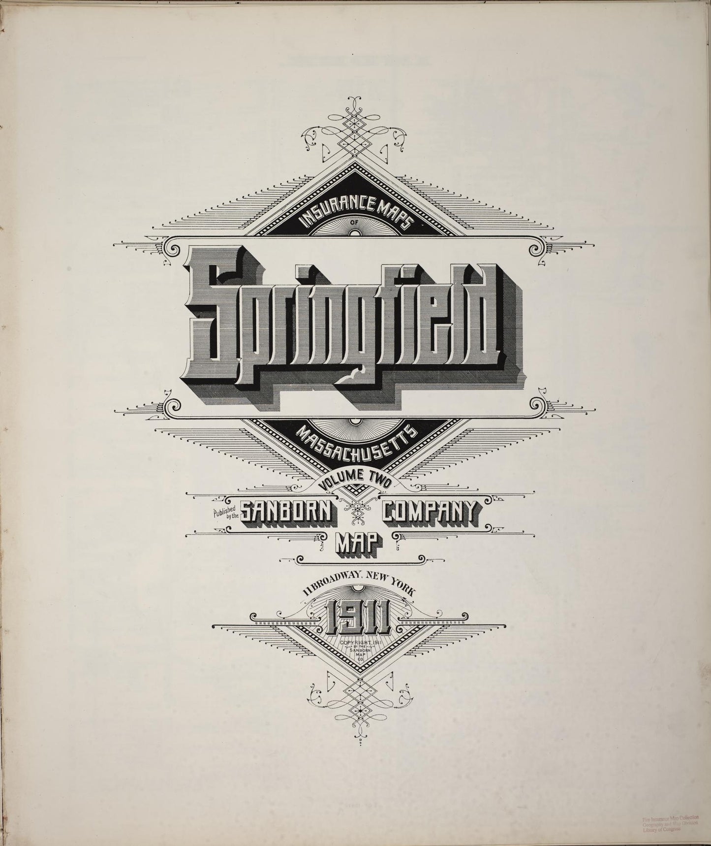 Sanborn Fire Insurance Map from Springfield, Hampden County, Massachusetts (1911), Sheet #0001 - Complete Map Set gallery image, historic Sanborn map, vintage wall art, Massachusetts Massachusetts