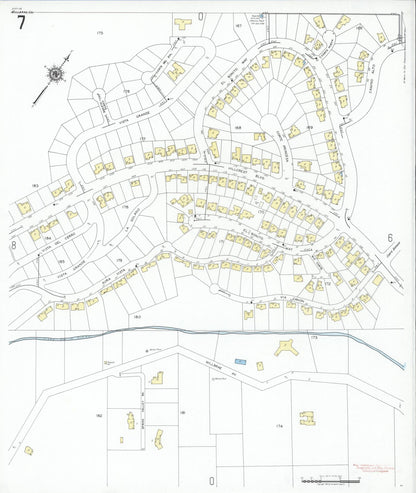 Sanborn Fire Insurance Map from Millbrae, San Mateo County, California (1949), Sheet #0007 - Complete Map Set gallery image, historic Sanborn map, vintage wall art, California California