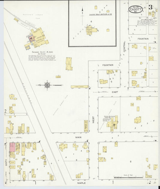 Sanborn Fire Insurance Map from Cadott, Chippewa County, Wisconsin (1912), Sheet #0003 - Historic Sanborn Fire Insurance Map Print, vintage old map wall art, antique decor, genealogy gift, Wisconsin Wisconsin map