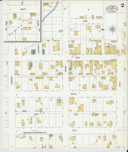 Sanborn Fire Insurance Map from Cadott, Chippewa County, Wisconsin (1900), Sheet #0002 - Complete Map Set gallery image, historic Sanborn map, vintage wall art, Wisconsin Wisconsin