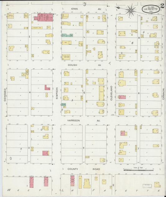 Sanborn Fire Insurance Map from Lafayette, Boulder County, Colorado (1900), Sheet #0002 - Historic Sanborn Fire Insurance Map Print, vintage old map wall art, antique decor, genealogy gift, Colorado Colorado map