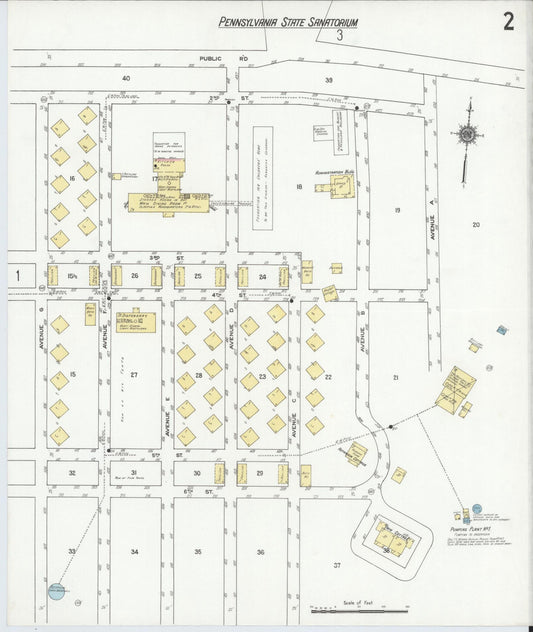 Sanborn Fire Insurance Map from South Mountain, Franklin County, Pennsylvania (1910), Sheet #0002 - Historic Sanborn Fire Insurance Map Print, vintage old map wall art, antique decor, genealogy gift, Pennsylvania Pennsylvania map