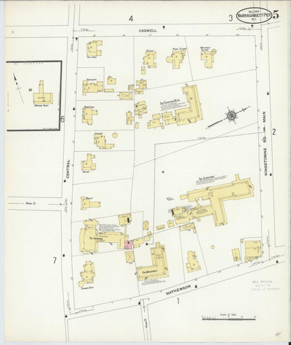 Sanborn Fire Insurance Map from Narragansett Pier, Washington County, Rhode Island (1910), Sheet #0005 - Complete Map Set gallery image, historic Sanborn map, vintage wall art, Rhode Island Rhode Island