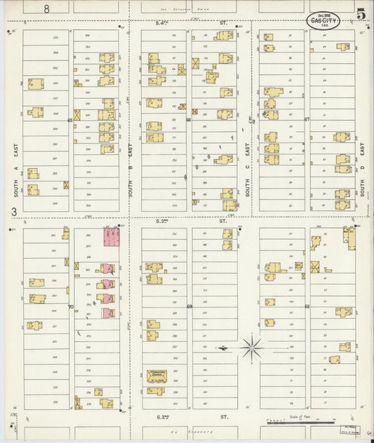 Sanborn Fire Insurance Map from Gas City, Grant County, Indiana (1898), Sheet #0005