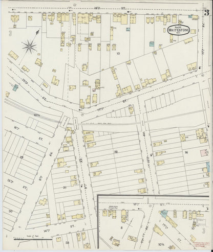 Sanborn Fire Insurance Map from Whitestone, Queens County, New York (1895), Sheet #0003 - Complete Map Set gallery image, historic Sanborn map, vintage wall art, New York New York