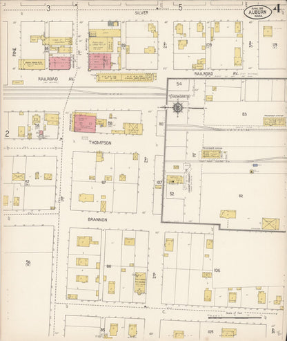 Sanborn Fire Insurance Map from Auburn [see also Slaughter], King County, Washington (1910), Sheet #0004 - Complete Map Set gallery image, historic Sanborn map, vintage wall art, Washington Washington
