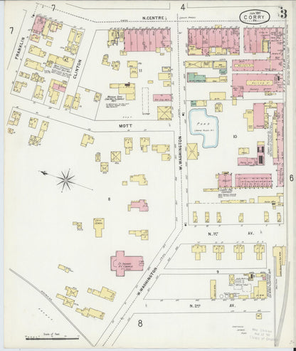 Sanborn Fire Insurance Map from Corry, Erie County, Pennsylvania (1897), Sheet #0003 - Complete Map Set gallery image, historic Sanborn map, vintage wall art, Pennsylvania Pennsylvania