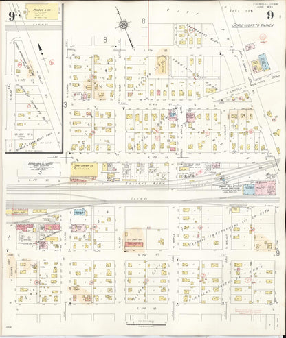 Sanborn Fire Insurance Map from Carroll, Carroll County, Iowa (1948), Sheet #0009 - Historic Sanborn Fire Insurance Map Print