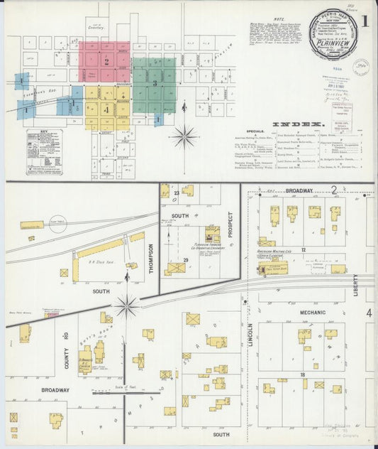 Sanborn Fire Insurance Map from Plainview, Wabasha County, Minnesota. (1900) – Map View