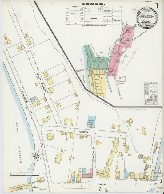 Sanborn Fire Insurance Map from Milford, Hunterdon County, New Jersey. (1897) – Historic Sanborn Fire Insurance Map Print
