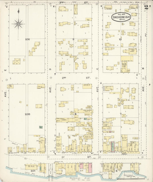 Sanborn Fire Insurance Map from Snohomish, Snohomish County, Washington (1892), Sheet #0002