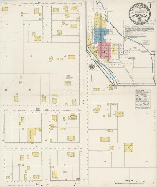 Sanborn Fire Insurance Map from Ridgefield, Clark County, Washington (1920), Sheet #0002 - Complete Map Set gallery image, historic Sanborn map, vintage wall art, Washington Washington