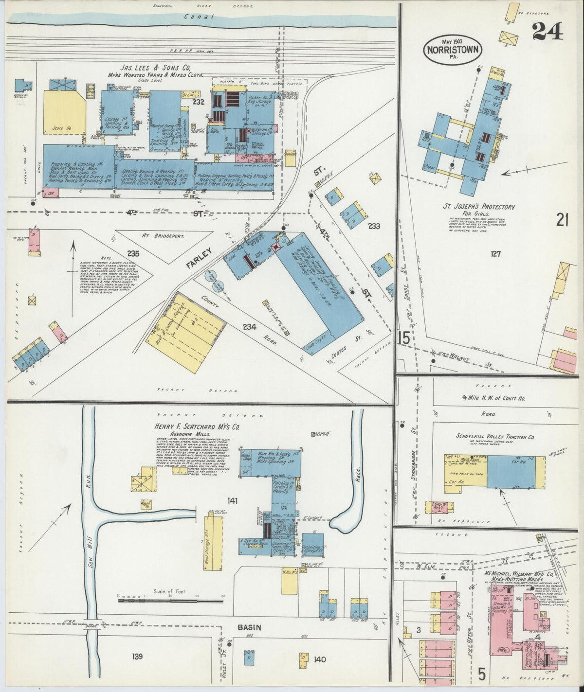 Sanborn Fire Insurance Map from Norristown, Montgomery County, Pennsylvania (1902), Sheet #0024 - Complete Map Set gallery image, historic Sanborn map, vintage wall art, Pennsylvania Pennsylvania