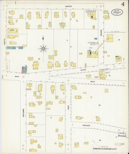 Sanborn Fire Insurance Map from Sodus, Wayne County, New York (1906), Sheet #0004 - Complete Map Set gallery image, historic Sanborn map, vintage wall art, New York New York