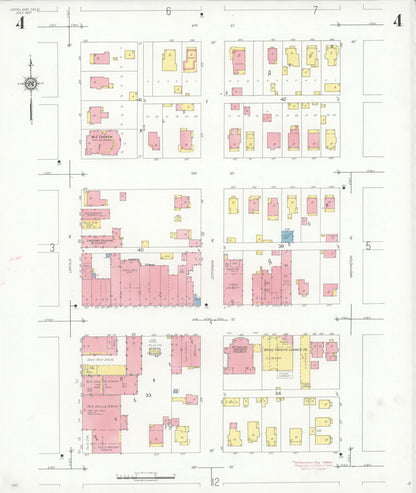 Sanborn Fire Insurance Map from Loveland, Larimer County, Colorado (1937), Sheet #0004 - Complete Map Set gallery image, historic Sanborn map, vintage wall art, Colorado Colorado