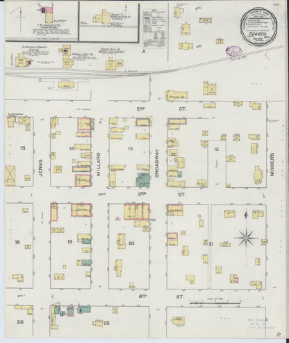 Sanborn Fire Insurance Map from Cokato, Wright County, Minnesota (1893), Sheet #0001 - Historic Sanborn Fire Insurance Map Print, vintage old map wall art, antique decor, genealogy gift, Minnesota Minnesota map