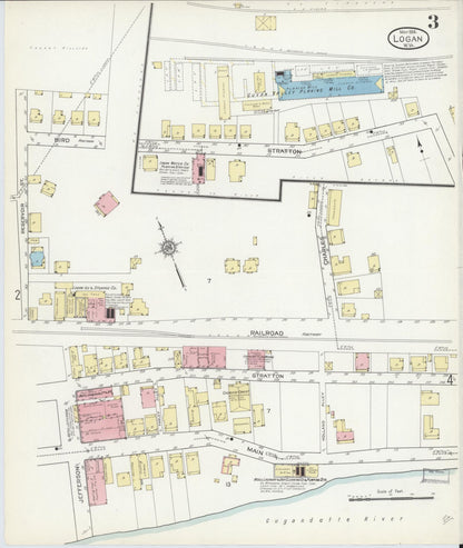 Sanborn Fire Insurance Map from Logan, Logan County, West Virginia (1914), Sheet #0003 - Complete Map Set gallery image, historic Sanborn map, vintage wall art, West Virginia West Virginia