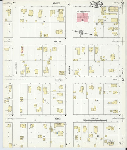 Sanborn Fire Insurance Map from East Tawas, Iosco County, Michigan (1910), Sheet #0002 - Complete Map Set gallery image, historic Sanborn map, vintage wall art, Michigan Michigan