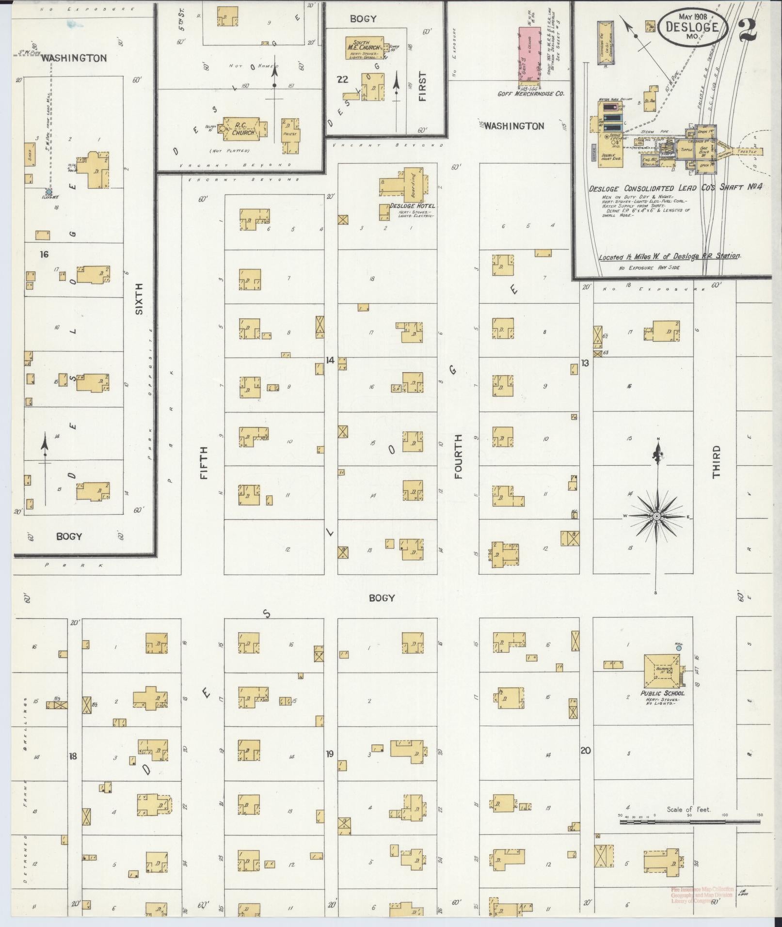Acea Map Sanborn Fire Insurance Map from Desloge, Saint Francois County ...