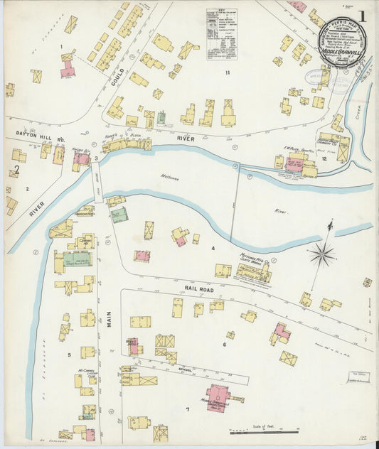 Sanborn Fire Insurance Map from Middle Granville, Washington County, New York. (1898) – Historic Sanborn Fire Insurance Map Print