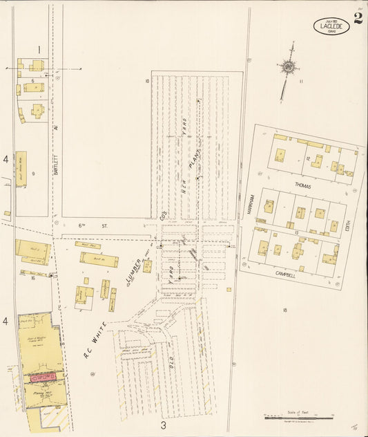Sanborn Fire Insurance Map from Laclede, Bonner County, Idaho (1921), Sheet #0002 - Historic Sanborn Fire Insurance Map Print, vintage old map wall art, antique decor, genealogy gift, Idaho Idaho map