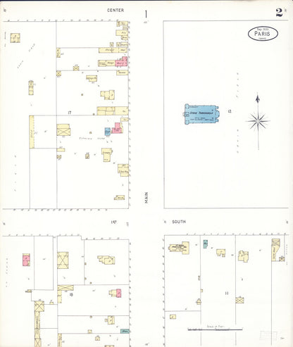 Sanborn Fire Insurance Map from Paris, Bear Lake County, Idaho (1900), Sheet #0002 - Complete Map Set gallery image, historic Sanborn map, vintage wall art, Idaho Idaho