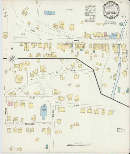 Sanborn Fire Insurance Map from Blairstown, Warren County, New Jersey. (1897) – Historic Sanborn Fire Insurance Map Print