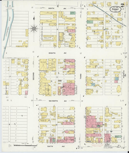 Sanborn Fire Insurance Map from Ouray, Ouray County, Colorado (1908), Sheet #0002 - Complete Map Set gallery image, historic Sanborn map, vintage wall art, Colorado Colorado